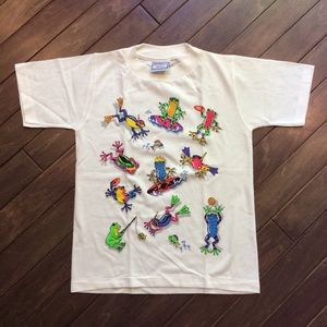 NWOT Fun Frog 100% Cotton Preshrunk Tee